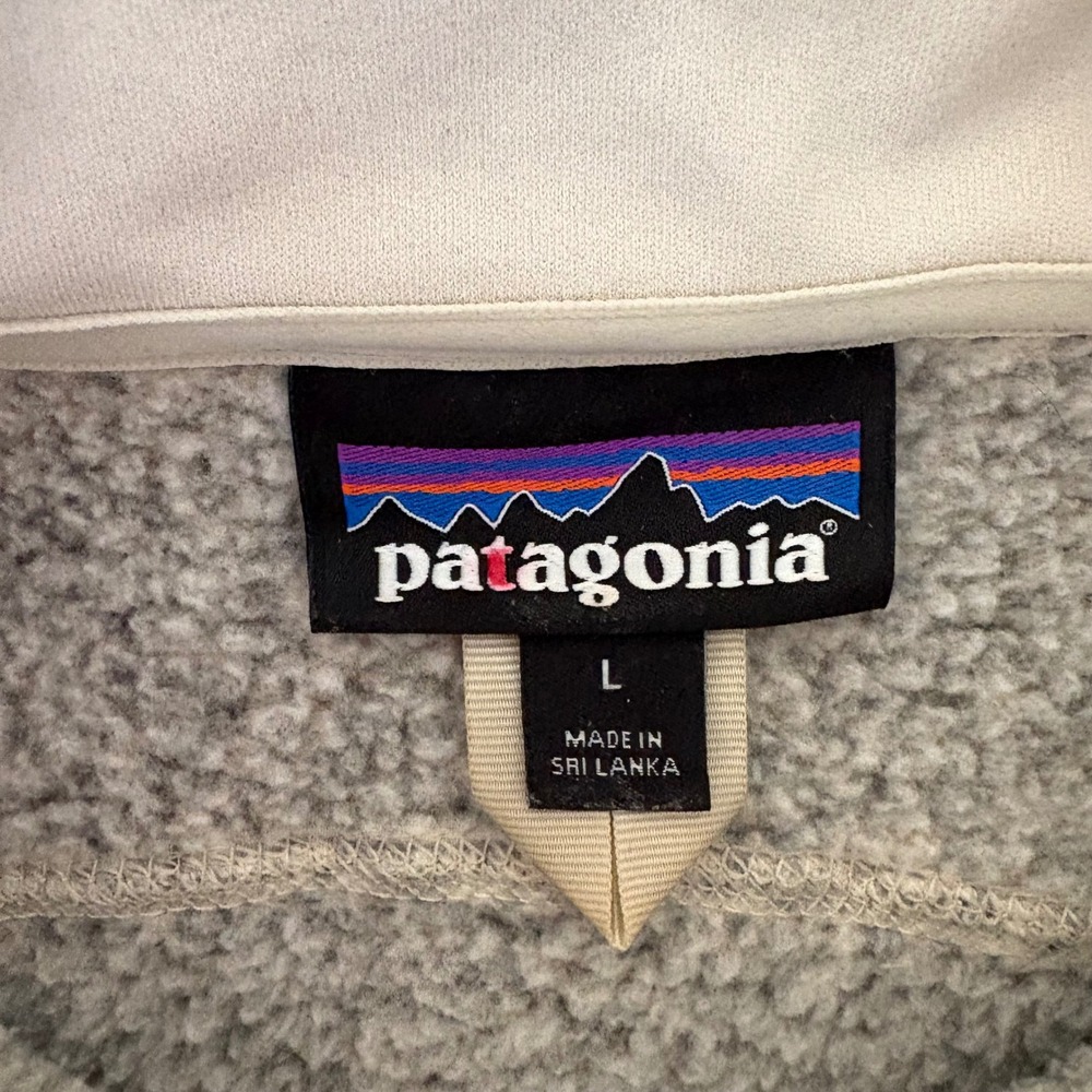 Patagonia Better Sweater Fleece Vest Beige Women L Layer Neutral Hike Camp Gorp - Picture 2 of 10